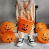 PartyDeco Balony świecące Dynie - pomarańczowe 25 cm 5 szt.