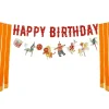 PartyDeco Baner Happy Birthday Cyrk - czerwony, 2,75 m