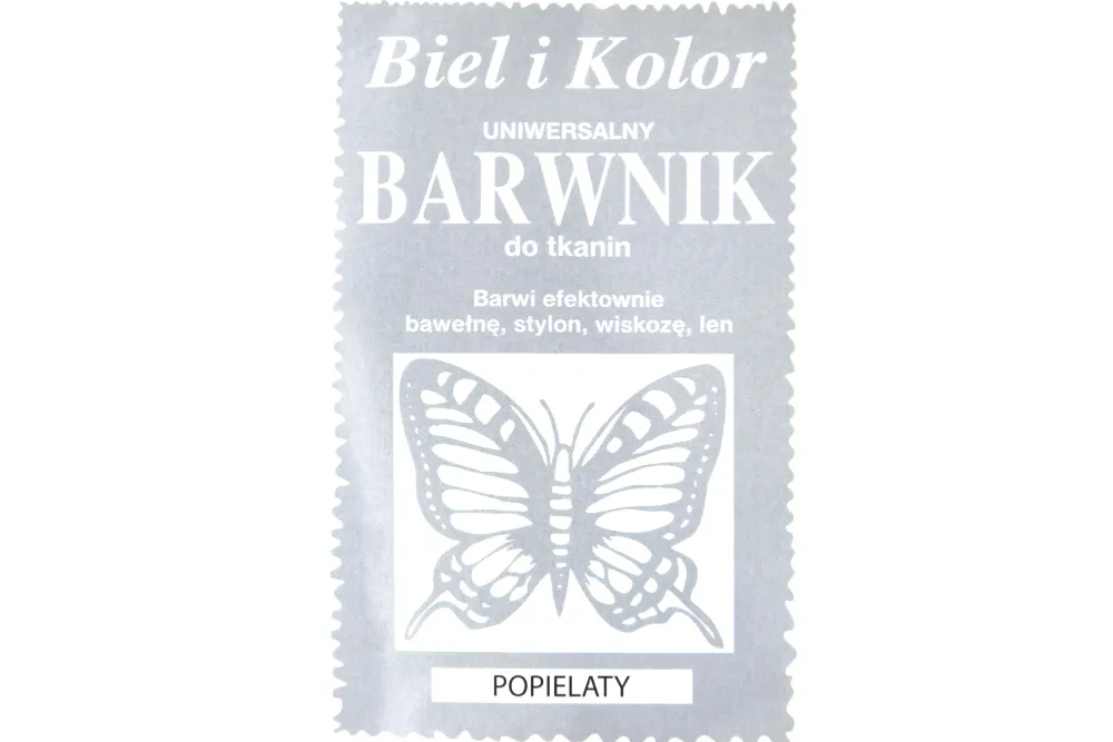 Biel i kolor Barwnik do tkanin - - popielaty, 10 g