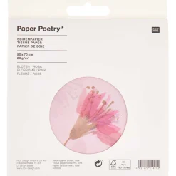 Rico Design Bibuła do pakowania prezentów Blossoms - Paper Poetry - 5 szt.