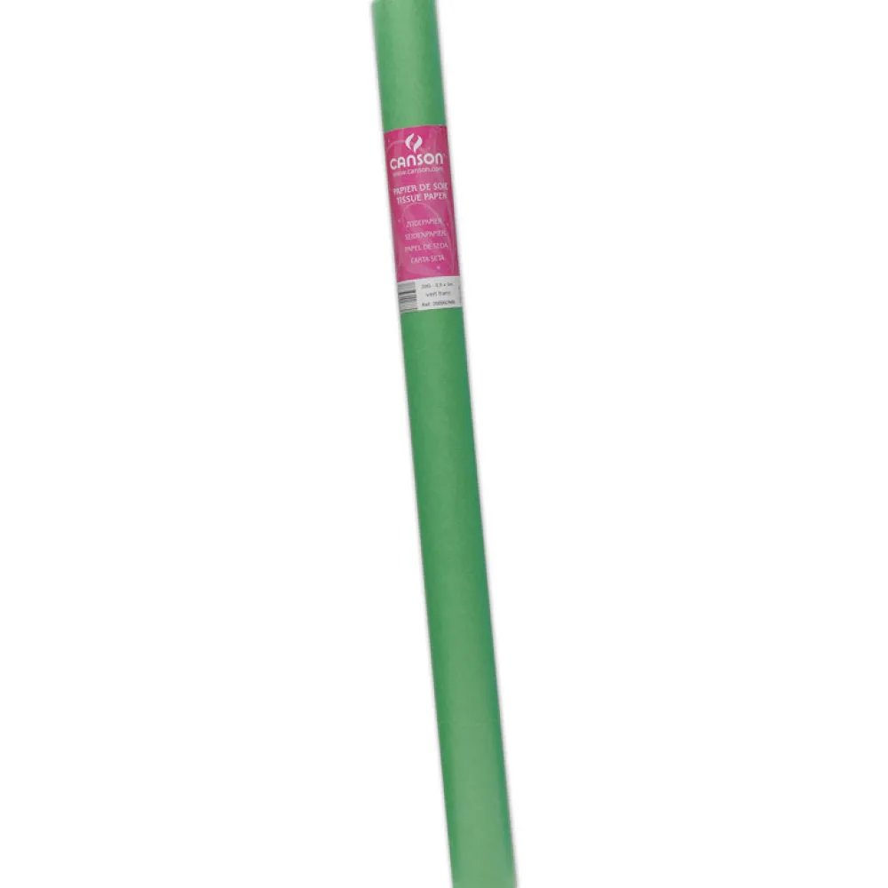 Bibuła gładka w rolce - Canson - jasnozielona, 20 g, 50 cm x 5 m