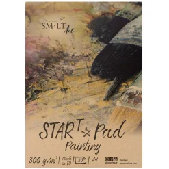 SMLT Blok do akryli i oleju Start Pad Painting - SM-LT - biały, A4, 300 g, 20 ark.
