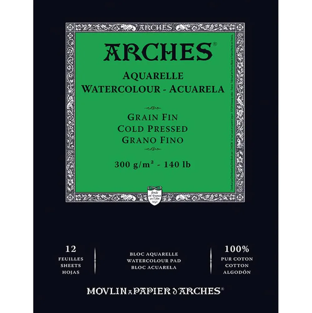 Arches Blok do akwareli A5 - - cold pressed 300 g 12 ark. > Papier Do Akwareli