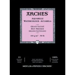 Arches Blok do akwareli - - hot pressed, A5, 185 g, 15 ark.