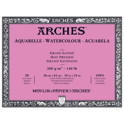 Arches Blok do akwareli - - hot pressed, 46 x 61 cm, 300 g, 20 ark. > Papier Do Akwareli