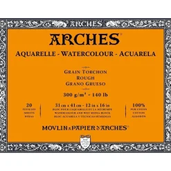 Arches Blok do akwareli - - rough, 31 x 41 cm, 300 g, 20 ark.