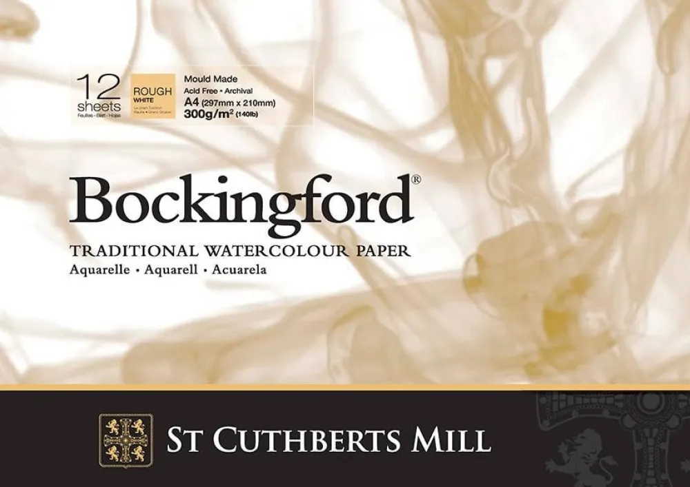 St Cuthberts Mill Blok do akwareli Bockingford - rough, 21 x 29,7 cm, 300 g, 12 ark. > Papier Do Akwareli