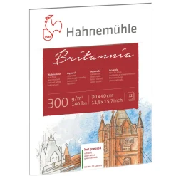 Hahnemuhle Blok do akwareli Britannia - Hahnemühle - hot pressed, 30 x 40 cm, 300 g, 12 ark. > Papier Do Akwareli