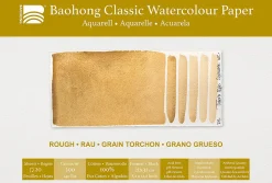 Baohong Blok do akwareli Classic Watercolour 21 x 31 cm - - rough 300 g 24 ark.