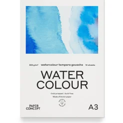 PaperConcept Blok do akwareli 100% Cotton - - A3 300 g 10 ark.
