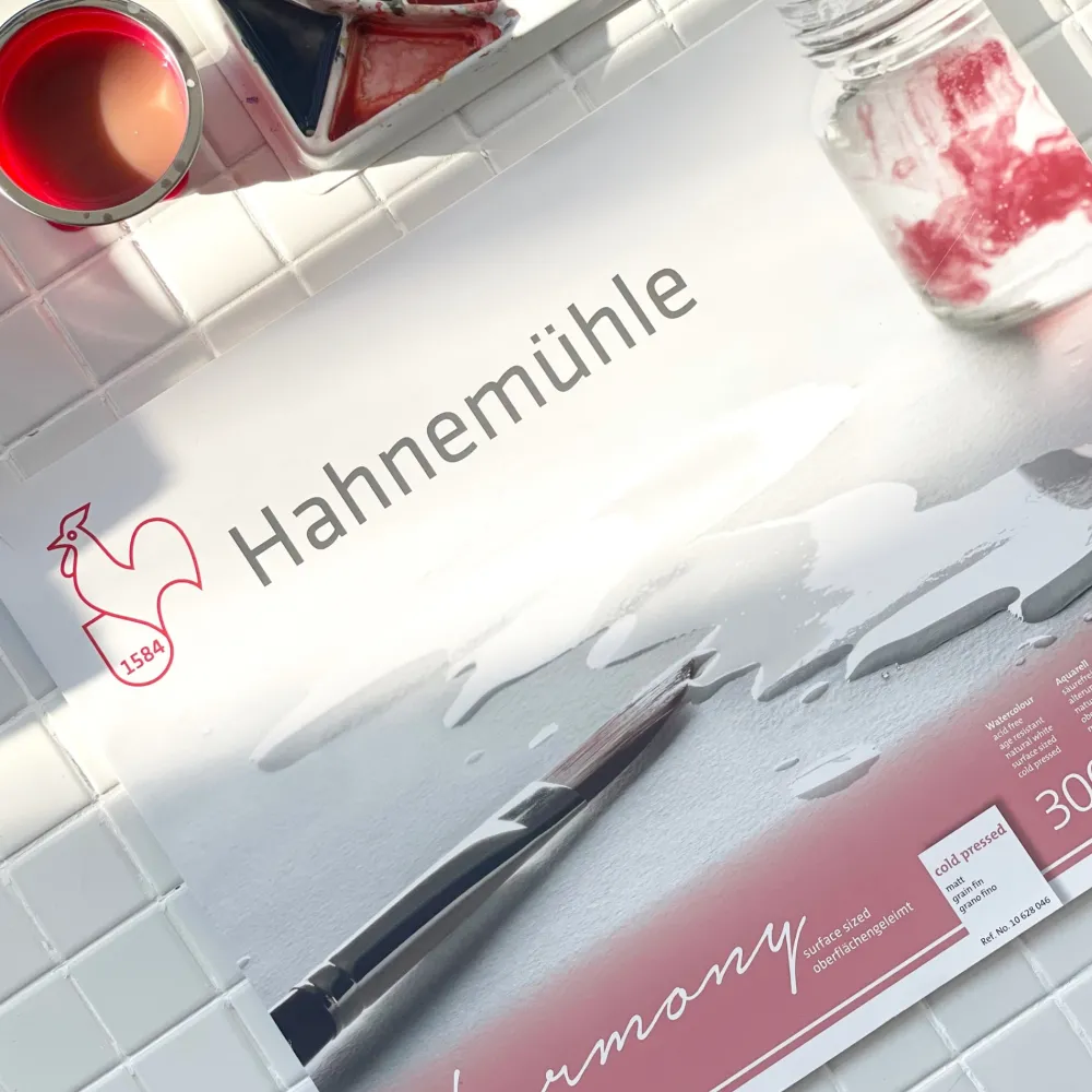 Hahnemuhle Blok do akwareli Harmony - Hahnemühle - cold pressed, A4, 300 g, 12 ark.
