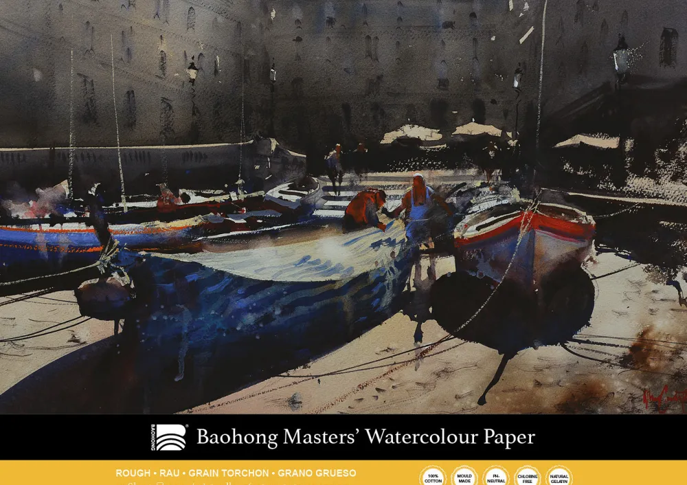 Baohong Blok do akwareli Master's 36 x 51 cm - - rough, 300 g, 20 ark. > Papier Do Akwareli