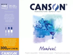 Canson Blok do akwareli Montval 24 x 32 cm - - 300 g 12 ark. > Papier Do Akwareli