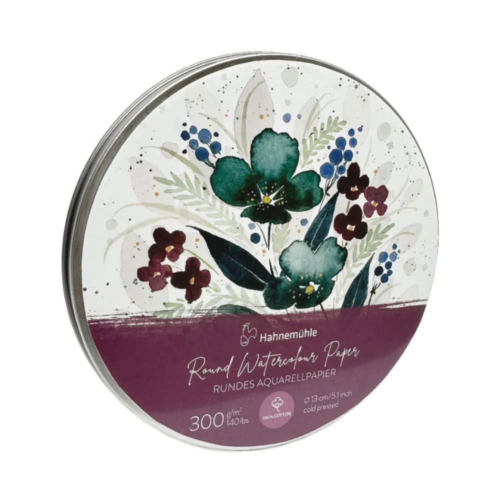 Hahnemuhle Blok do akwareli okrągły - Hahnemühle - cold pressed, 13 cm, 300 g, 30 ark.