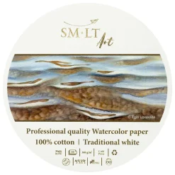 SMLT Blok do akwareli Professional Watercolor - SM-LT - biały, okrągły, 16 cm, 300 g, 20 ark.