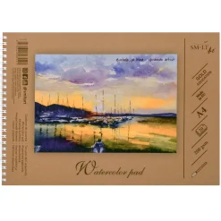 SMLT Blok do akwareli Watercolor Pad na spirali - SM-LT - A4, 200 g, 20 ark. > Papier Do Akwareli