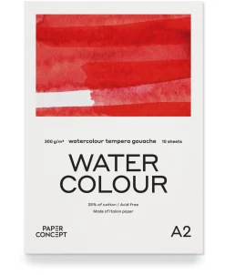 PaperConcept Blok do akwareli Watercolour - - cold press A2 300 g 10 ark.