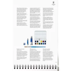 Winsor & Newton Blok do akwareli ze spiralą - - cold press, A4, 300g, 12 ark.