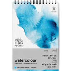 Winsor & Newton Blok do akwareli ze spiralą - - cold press, 18 x 25 cm, 300g, 12 ark. > Papier Do Akwareli