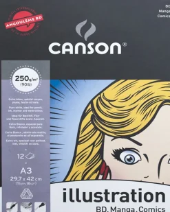 Canson Blok do komiksów Illustration A3 - - 250 g, 12 ark.