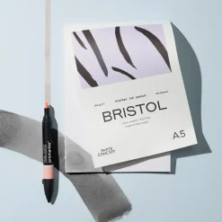 PaperConcept Blok do kredek i tuszu Bristol - - smooth A5 190 g 20 ark.