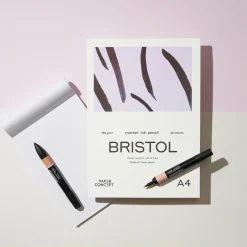 PaperConcept Blok do kredek i tuszu Bristol - - smooth A3 190 g 20 ark.