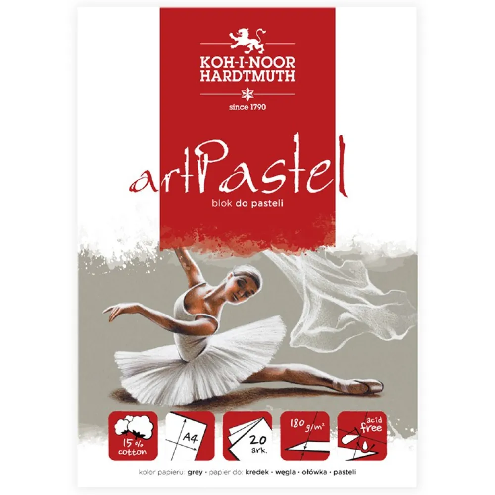 KOH-I-NOOR Blok do pasteli Art Pastel - - Sepia, A5, 180 g, 20 ark. > Papier Do Pasteli