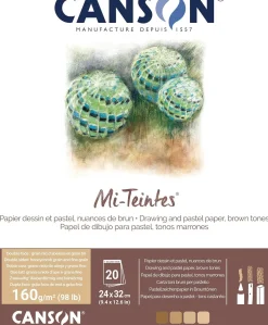Canson Blok do pasteli Mi-Teintes - - odcienie brązu, 24 x 32 cm, 160 g, 10 ark.