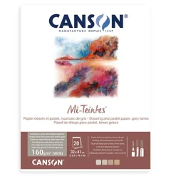 Canson Blok do pasteli Mi-Teintes - - 24 x 32 cm, 160 g, 20 ark. > Papier Do Pasteli