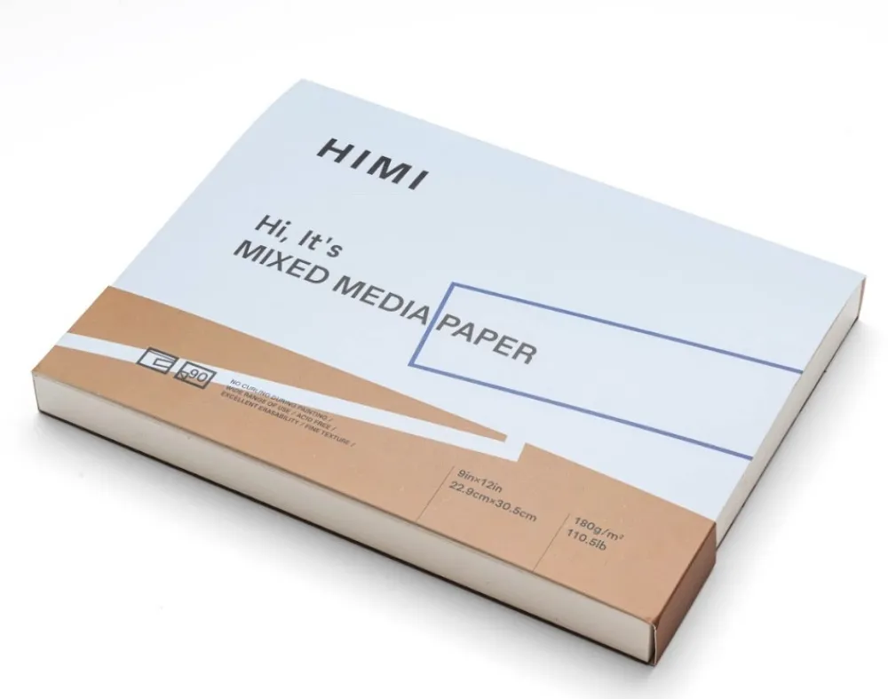HIMI Blok Mixed Media 22,9 x 30,5 cm - - 180 g 90 ark.