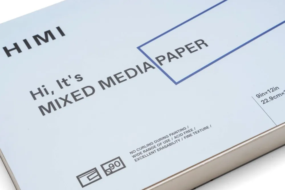 HIMI Blok Mixed Media 22,9 x 30,5 cm - - 180 g 90 ark.