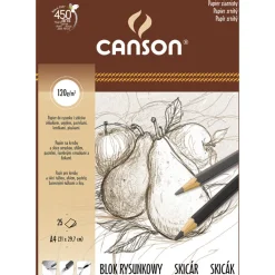 Canson Blok rysunkowy A4 - - 120 g, 25 ark. > Bloki Rysunkowe