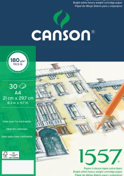 Canson Blok rysunkowy 1557 - - A4, 180 g, 30 ark. > Bloki Rysunkowe