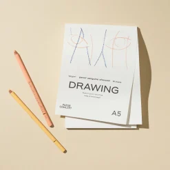 PaperConcept Blok rysunkowy Drawing - - medium grain A5 120 g 50 ark.