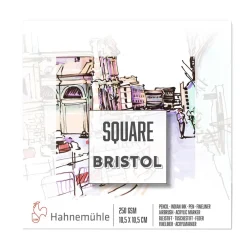 Hahnemuhle Blok Square Bristol - Hahnemühle - 10,5 x 10,5 cm, 250 g, 15 ark. > Bloki Do Markerów|Bloki Uniwersalne