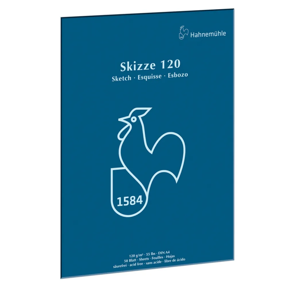 Hahnemuhle Blok szkicowy Skizze - Hahnemühle - A4, 120 g, 50 ark.