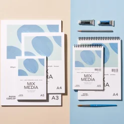 PaperConcept Blok uniwersalny Mix Media na spirali - - medium grain A4 250 g 25 ark. > Papier Do Akwareli|Bloki Uniwersalne
