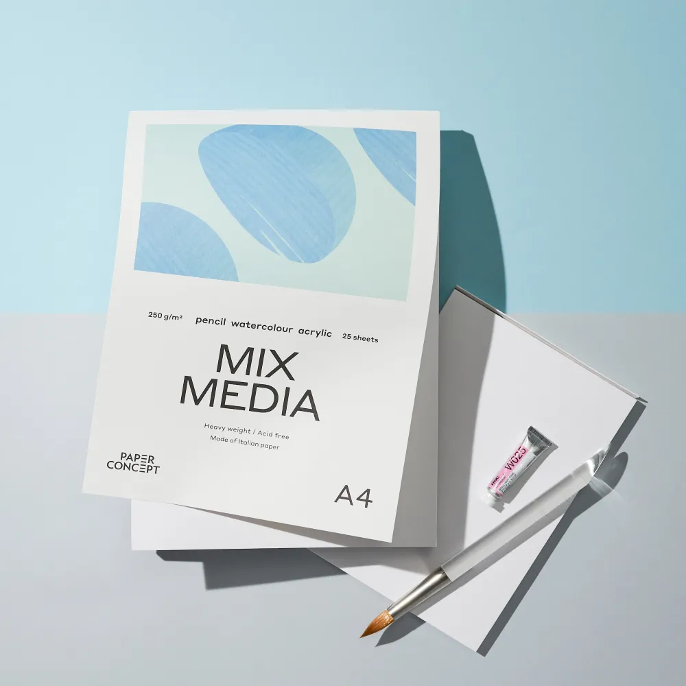 PaperConcept Blok uniwersalny Mix Media - - medium grain A3 250 g 25 ark. > Papier Do Akwareli|Bloki Uniwersalne
