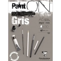 Clairefontaine Blok uniwersalny Paint'On Mixed Media - - 6 kolorów, A4, 250g, 24 ark. ><noscript><img width=
