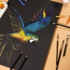 Clairefontaine Blok uniwersalny Paint'On Mixed Media - - czarny, A4, 250g, 20 ark. > Papier Do Akwareli|Bloki Uniwersalne