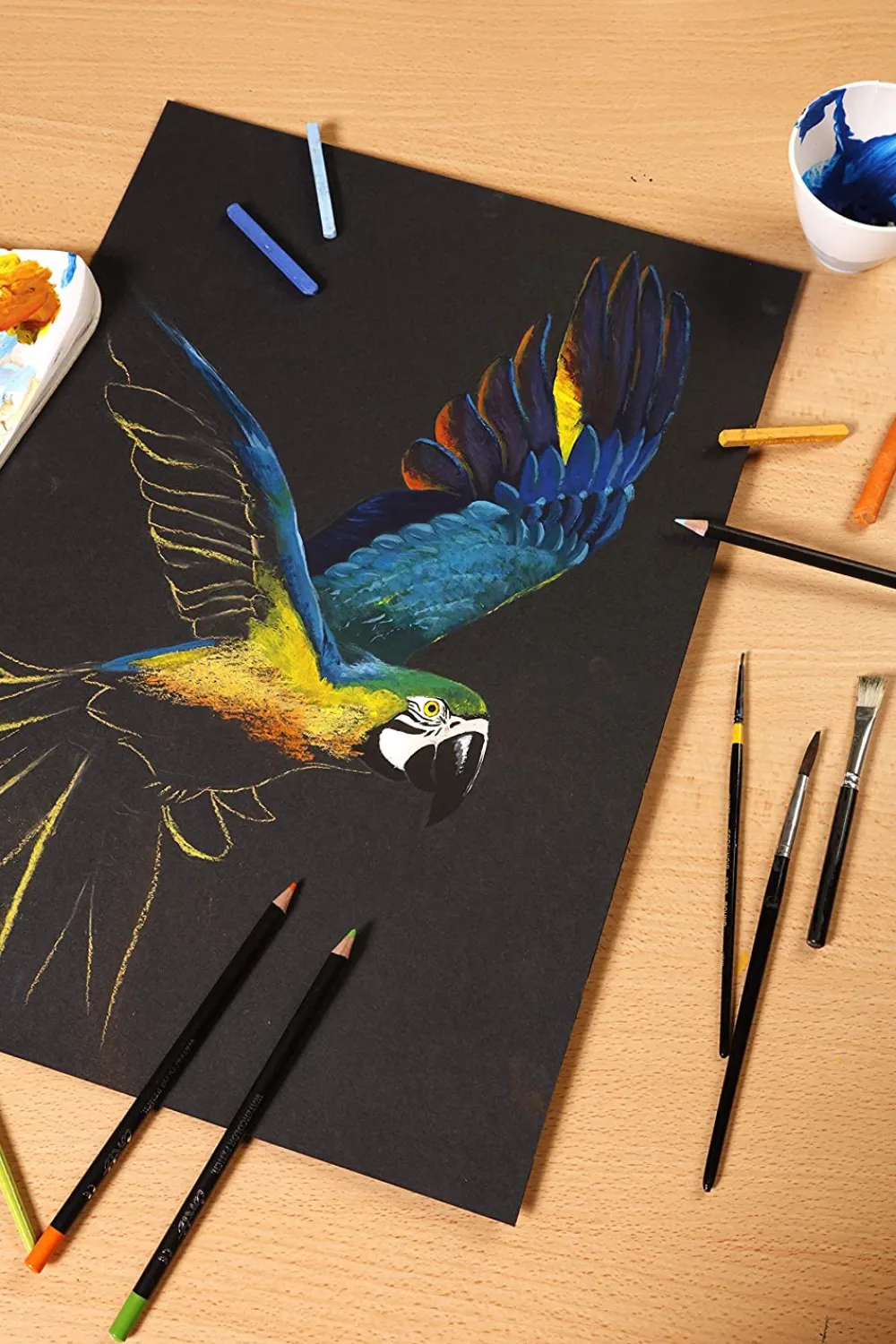 Clairefontaine Blok uniwersalny Paint'On Mixed Media - - czarny, A4, 250g, 20 ark. > Papier Do Akwareli|Bloki Uniwersalne
