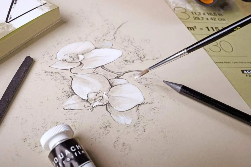 Clairefontaine Blok uniwersalny Paint'On Mixed Media - - naturalny, A3, 250g, 30 ark. > Papier Do Akwareli|Bloki Uniwersalne