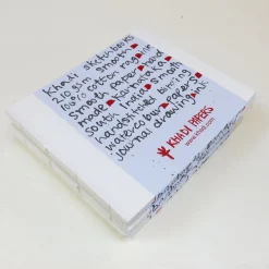 Khadi Papers Blok w książce 100% bawełny 210 g - - Smooth 21 x 25 cm 16 ark.