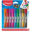 Maped Brokat w kleju Color' Peps dla dzieci - - 9 kolorów x 10,5 ml