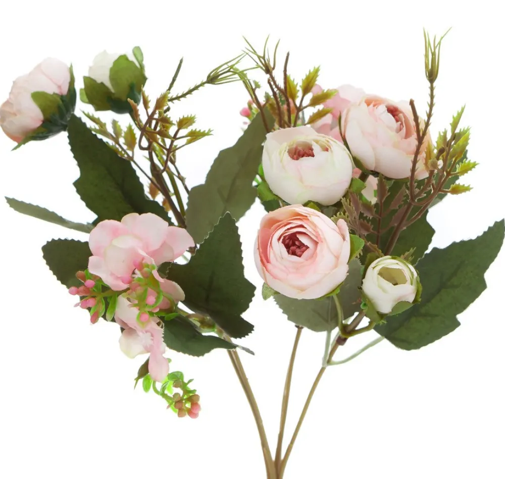 dpCraft Bukiet kamelii - - pudrowy róż, 29 cm