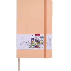 Bruynzeel Bullet Journal - - Peach, w kropki, 140 g, 64 ark.