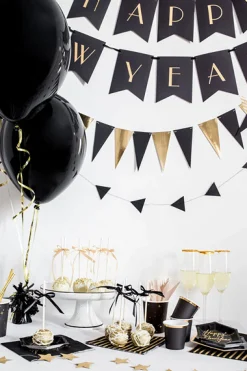 PartyDeco Ciężarek foliowy do balonów - czarny > Ciężarki Do Balonów