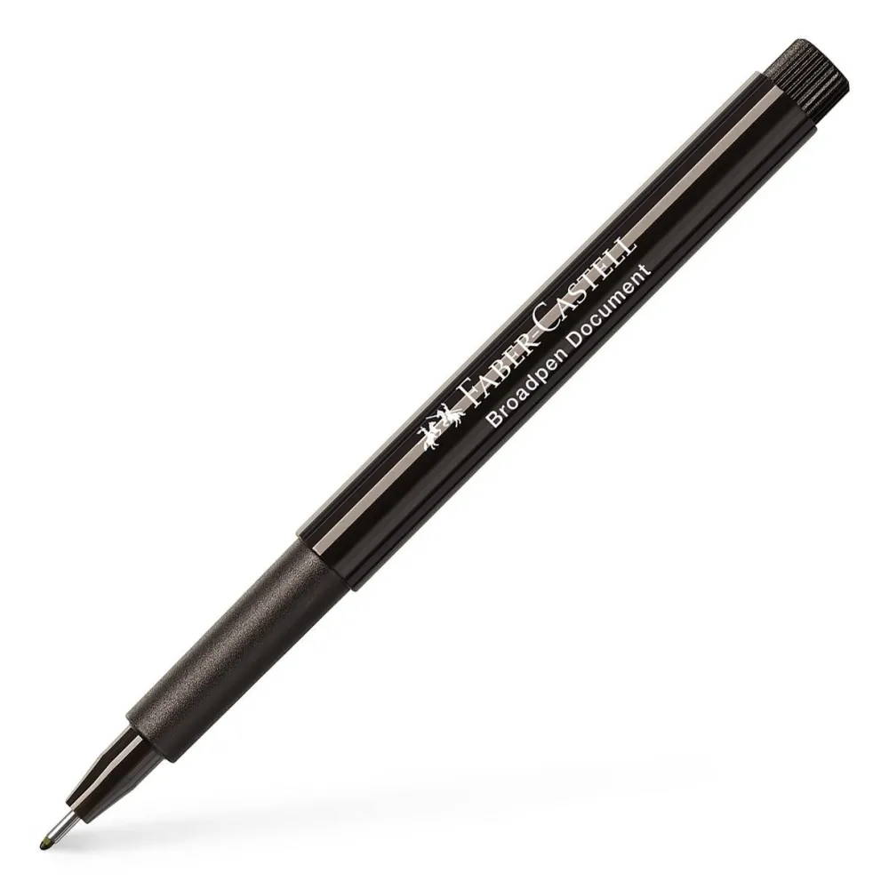 Faber-Castell Cienkopis Broadpen - - czarny, 0,8 mm