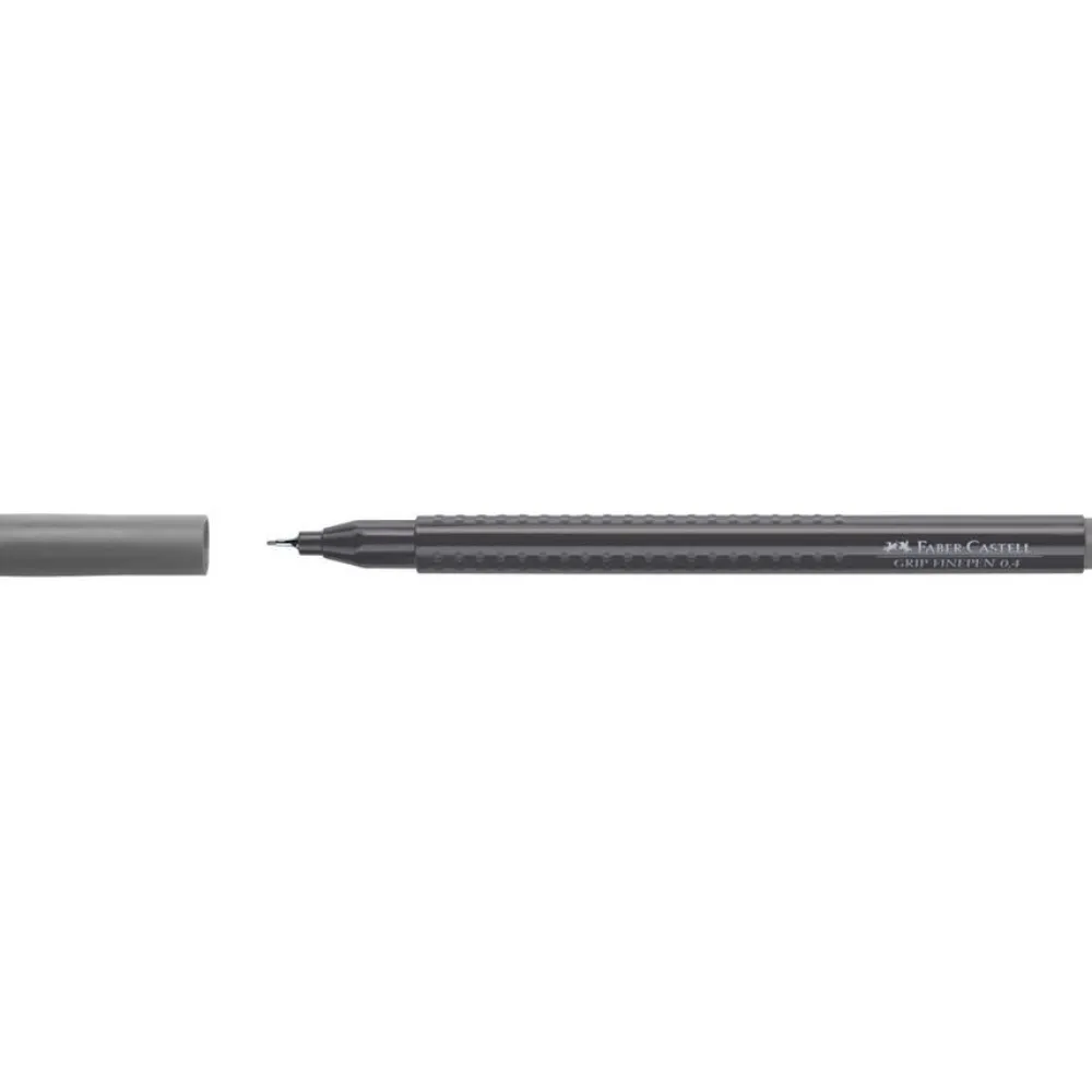 Faber-Castell Cienkopis Grip Finepen - - szary