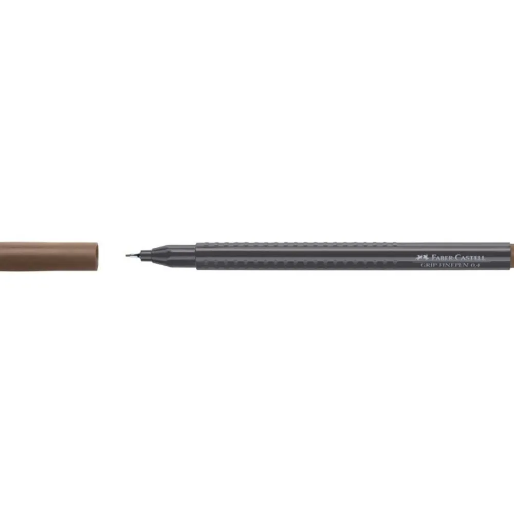 Faber-Castell Cienkopis Grip Finepen - - orzechowy